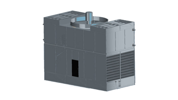 Composite flow evaporative condenser