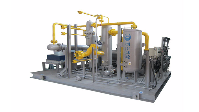 Biogas compressor unit