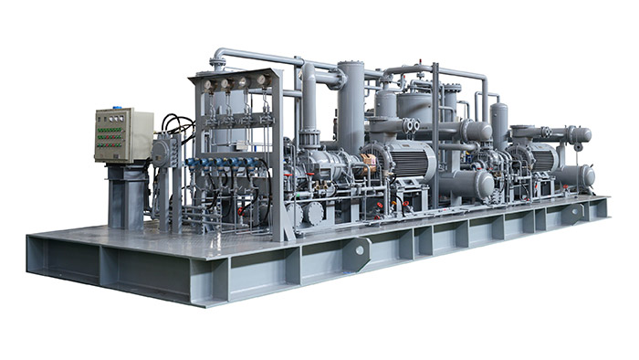 Natural gas compressor unit