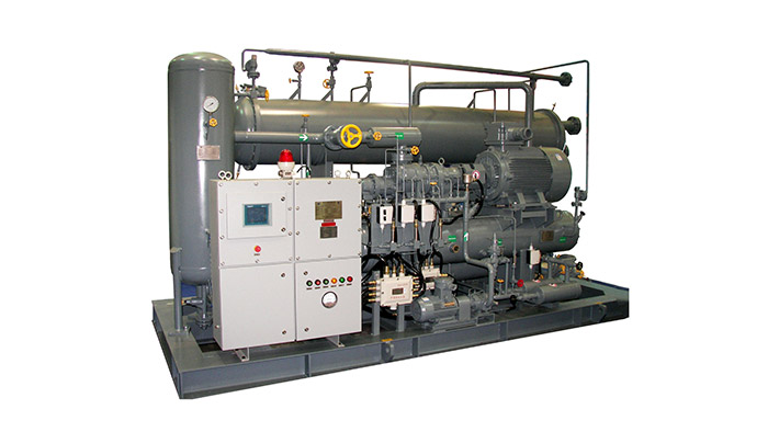Propane pre-cooling compressor unit